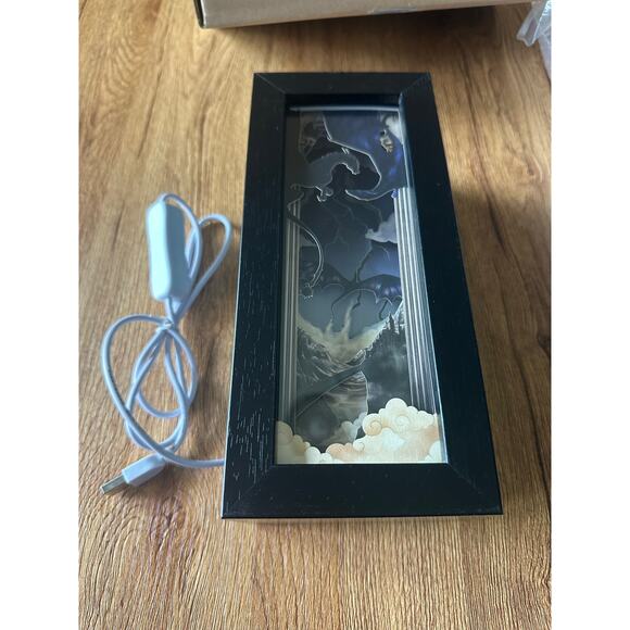 The Empyrean Fourth Wing Book Nook Shelf Light Box - Picture 4 of 6